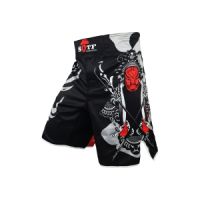 Guan Yu portraits breathable fabric sports training boxing shorts mma thai boxing mma fight shorts boxing clothing shorts mma