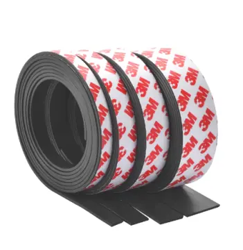 Flexible Rubber Magnet Strip Roll 3m Double Side Adhesive Magnetic Tape -  China Magnetic, Strong Magnet