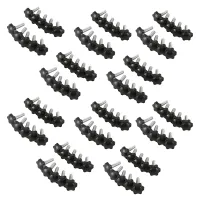 100 Pcs M8X30mmx32mm Male Thread Hex Shaped Head Clamping Screw Knob