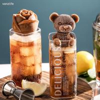 vanzlife summer Bear ice mold household ice silicone ice ice box coffee rose web celebrity frozen in ice pattern mold Ice Maker Ice Cream Moulds