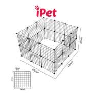 Combo Lưới Ghép Chuồng Quây Thú Cưng Chó Mèo- Combo 2 Tầng 2x2x3