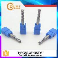 1 pcs HRC50 5 มม. 6 มม. อลูมิเนียม EndMills 50L 3 ขลุ่ยเกลียวตรง Shank Flat EndMills สำหรับเครื่อง CNC Milling Cutter