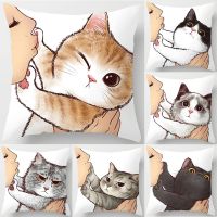 【CW】☃  45x45cm Fold Coushion Cover Printing Pillowcase Sofa Car Decoration for Dcor Gifts