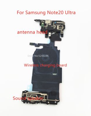 สามชิ้นสําหรับ Samsung Galaxy Note 20 Ultra Note 20Ultra NFC Wireless Coil การชาร์จสัญญาณเสาอากาศฝาครอบด้านล่าง Loudspeake