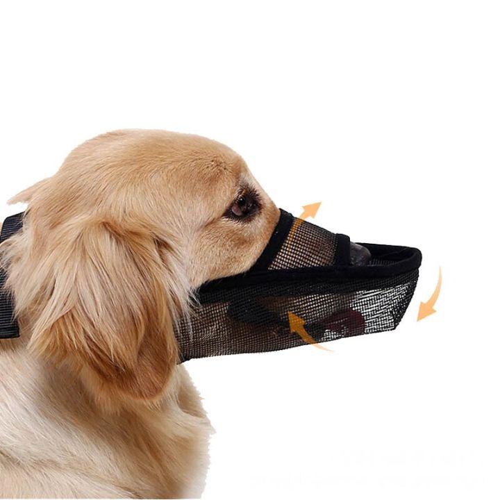 หมาตาข่ายระบายอากาศปากกระบอกปืนที่กันหมาเห่าปากหยุดเคี้ยวป้องกันฝรั่งเศสหมาบูลด็อก-xxs-xl-ฝึกที่ครอบปาก