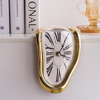 ZZOOI 2023 3D Twist Wall Clock Surreal Melting Wall Clock Surreal Salvador Dali Style Wall Clock Decor Gift Home Garden Decoration