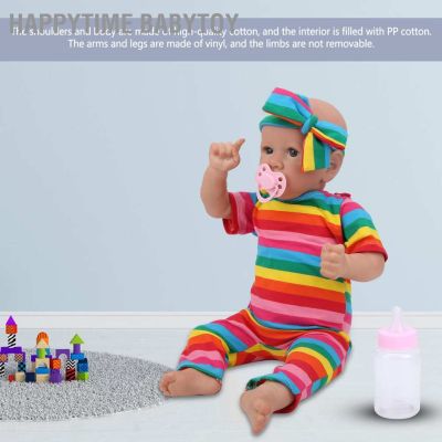 Happytime Babytoy ของเล่น ตุ๊กตาเด็กทารกซิลิโคนเสมือนจริง ขนาด ของเล่น ตุ๊กตา 22in ชุดตุ๊กตาเด็กทารกเสมือนจริงพร้อมที่คาดผม