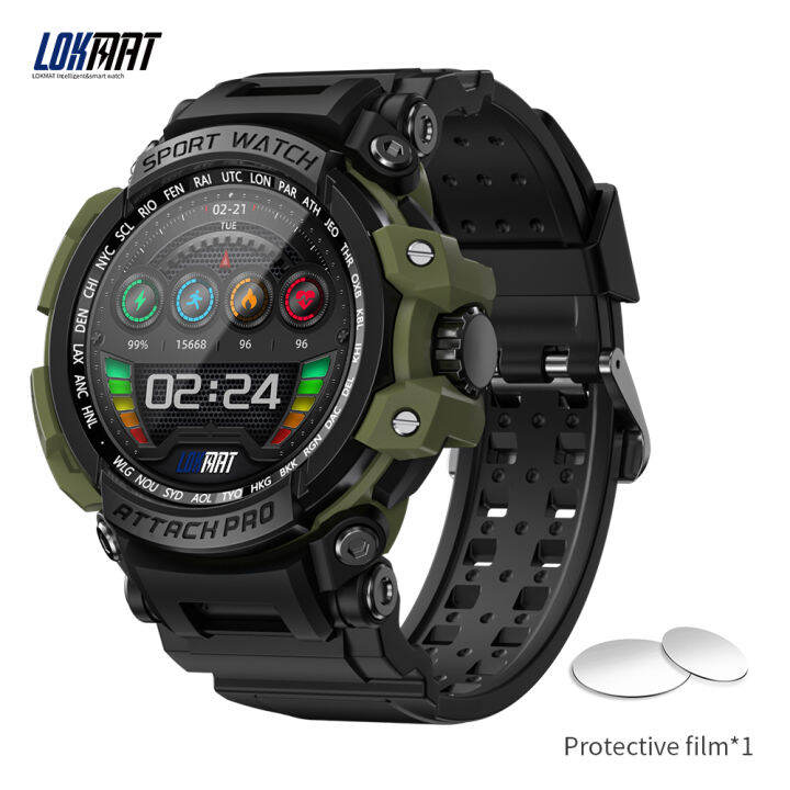 lokmat-attack-pro-sport-smart-watch-fitness-tracker-กันน้ํา-smartwatches-หน้าจอสัมผัสอัตราการเต้นหัวใจ-หน้าจอ