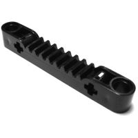 Lego Technic part (ชิ้นส่วนเลโก้) No.87761 Gear Rack 1 x 7 with Axle and Pin Holes