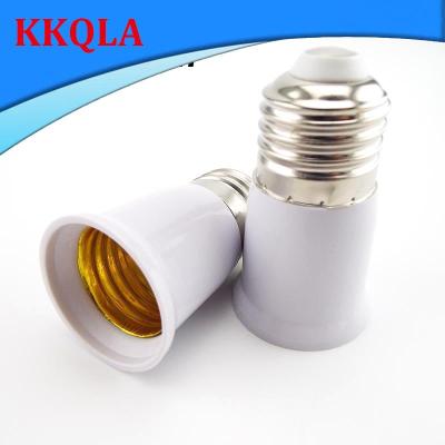 QKKQLA E27 To E27 Lamp Base Extender 65mm Lamp Holder Converter E27-E27 Flame Retardant Lamp Socket Adapter For Light Bulb