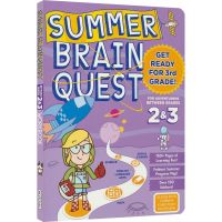 Summer brain quest grades 2&amp;3 American teaching assistant brain task series summer exercise book personalized summer learning task map mode for children in grade 2 and 3 English original imported book