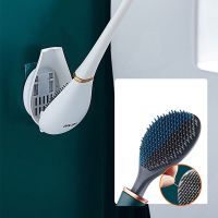 【jw】☊◐♀  Conjunto de titular escova toalete golfe cerdas silicone fixado na parede com punho longo wc limpeza moderna higiênica banheiro acessórios