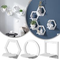 Wall Shelf Free Punching Wall-mounted TV Background Wall Hanger Bedroom Balcony Bedside Wall Creative Flower Pot Stand