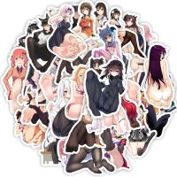 50PCS Anime Sexy Pinup Hentai Waifu Sexy Foot Girl Stickers Waterproof Stickers Laptop Phone Case Guitar Skateboard Vinyl Decal Stickers