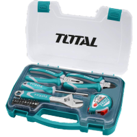 Total ชุดเครื่องมือช่าง อเนกประสงค์ 25 ชิ้นชุด รุ่น THKTHP90256 ( 25 Pcs Hand Tools Set ) ชุดกระเป๋าเครื่องมือ - ไม่รวมค่าขนส่ง