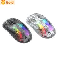 ไฟ RGB เมาส์สำหรับเล่นเกมส์ไร้สายแบบมีสายปรับได้เสียงเมาส์สำหรับเล่นเกมส์บลูทูธรองรับการปิดเสียงคอมพิวเตอร์โน้ตบุ๊กเมาส์สำหรับเดสก์ทอป