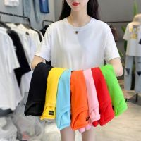 เสื้อยืด Oversize ผ้าCotton 100% สีสันสดใส หลากสี แฟชั่นสไตล์เกาหลี T-Shirt โอเวอร์ไซส์ แนวมินิมอล