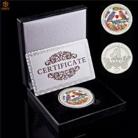 Love Story Affectionate Peony Parrot Forever Love Happiness Love Is Precious Silver Plated Collectible Value Coin And Gifts W/B