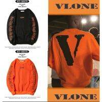 0FF-white เสื้อกันหนาวผู้ชายและผู้หญิงของ
