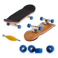 1Set Wooden Deck Fingerboard Skateboard Sport Games Kids Gift Maple Wood Set New