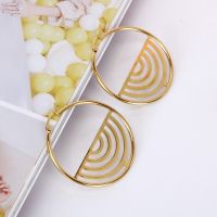 【YP】 Hgflyxu Gold Color Plated 304 Hoop Earrings for  Ear Jewelry Accessories New