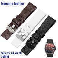 ☃ Universal Leather Watch Band For Diesel Watch Strap Wrist Watch Belt For DZ7313/22/7257Bracelet DZWatchband Straps22 24 26 28 30