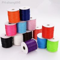 1 Roll 0.5/0.8/1/1.5/2MM Waxed Cotton Cord Rope Waxed Thread Cord String Strap Necklace Rope For Jewelry Making