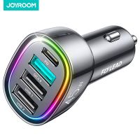 Joyroom 45W 4 in 1 Car Charger Super Fast PD3.0 QC3.0 Car Charger Adapter for iPhone 14 13 12 Pro Max Cigarette Lighter Charger Car Chargers