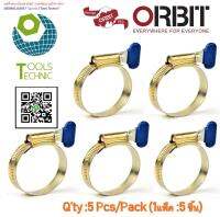 Pack: 5 Pcs เข็มขัดรัดท่อหางปลา PVC Gold 31-48 (2A)