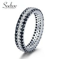 SODROV Womens Black Ring Trend Gothic Wholesale Accessories Jewelry Rings for Women Bride Wedding Band Women Gift Jewelry