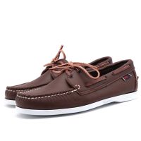 men The original authentic P SEBAGO head layer cowhide loafers shoes/sailing boat shoes leisure shoes