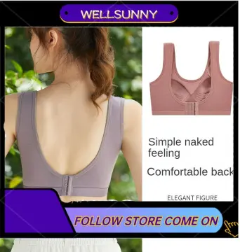 Back Sports Bra Vest Women's Naked Feeling Fixed Cup Closed Breast Yoga  Underwear Running Shock-Proof Fitness Bra - China Underwear and Sexy Women  Underwear price