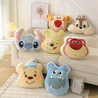 Stitch หมอนการ์ตูน Pooh Bear Lotso Sullivan Plush ตุ๊กตา Kawaii อะนิเมะตุ๊กตา Plushie ของเล่นโซฟาเบาะของขวัญเด็ก