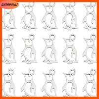 CHINHOUU เหล็กไร้สนิม จี้เพนกวินสแตนเลส 147.1มม. เครื่องรางสัตว์ทะเล น่ารักน่ารักๆ จี้รูปสัตว์แอนตาร์กติก สำหรับแหวนพวงกุญแจ