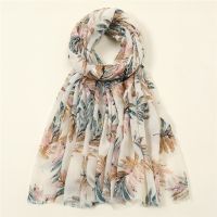 【Miki Xinyuan】2022แฟชั่น Lurex Leavesfinge Viscose Shawl Muebufandashijab