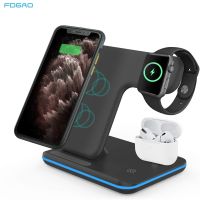 ™™☽ FDGAO 3 in 1 Fast Charging Station for AirPods 3 15W Quick Wireless Charger For Apple Watch 8 7 SE 6 5 4 For iPhone 14 13 12 11