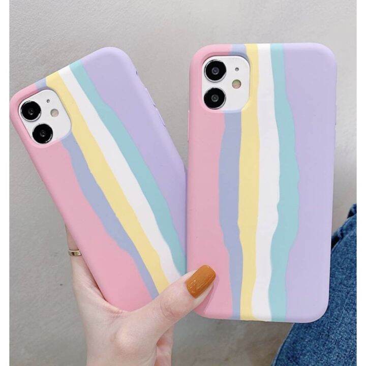 เคสรุ้ง-ออปโป้-oppo-reno5-f7-f5-f11pro-a3s-reno4-4g-a92-a93-a53-2020-a52020-a92020-reno2f-f9-a5s-a12-oppoa7-a15ซิลิโคน