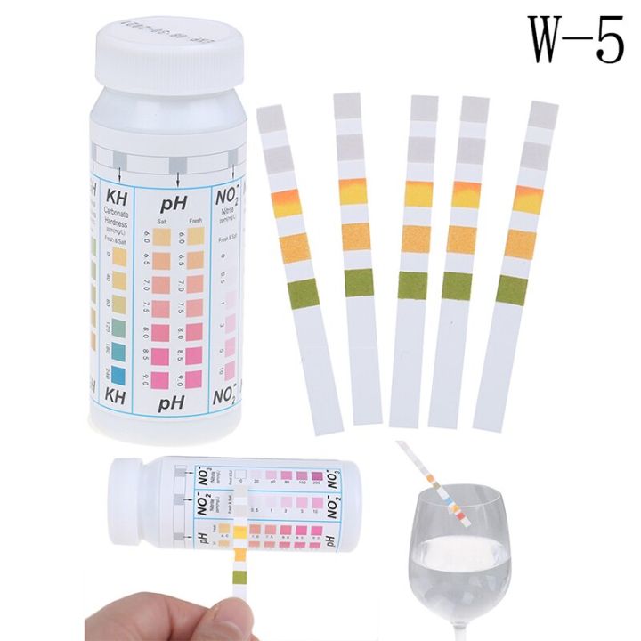 50-strips-5-in-1-swimming-pool-spa-water-test-strips-nitrate-nitrite-ph-hardness-drinking-water-quality-iron-copper-lead-inspection-tools