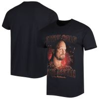 2023 NEWMen S Black Stone Cold Steve Austin Texas Rattle Snake เสื้อยืด Steve Austin 101 Proof ป้าย