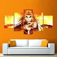 อะนิเมะ Kimetsu ไม่มี Yaiba Rengoku Kyojuro HD ภาพวาด Wall Art Home Decor ภาพผ้าใบโปสเตอร์อุปกรณ์ตกแต่ง-เหมาะสำหรับแฟนอะนิเมะและนักสะสม