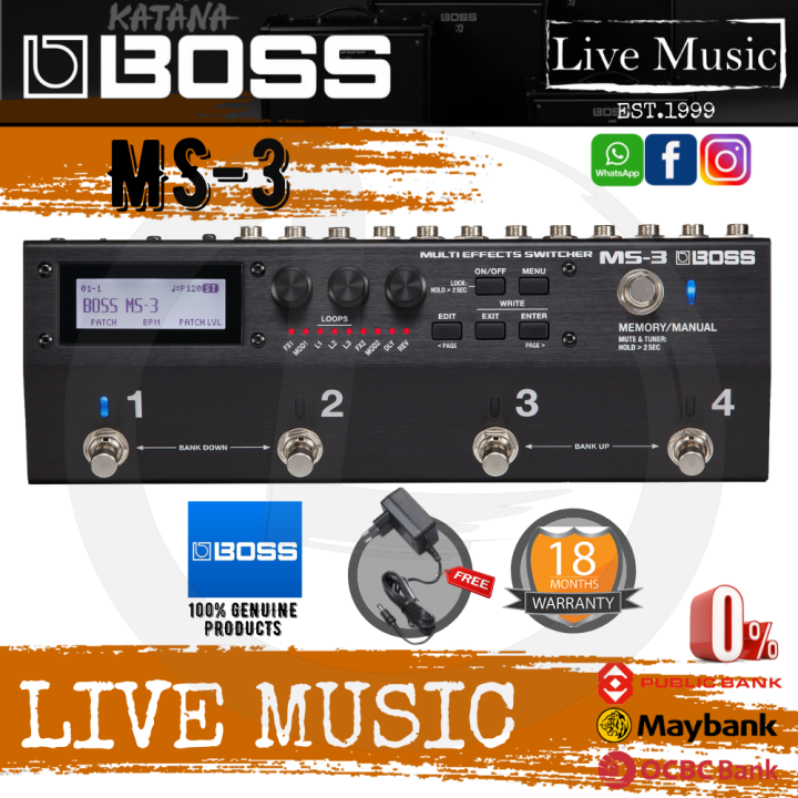 Boss MS-3 Multi Effects Switcher (MS3) | Lazada