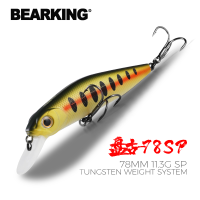 BEARKING PRO 78Mm 11.3G SPทังสเตนน้ำหนักระบบเหยื่อตกปลาMinnow Crank Wobblerคุณภาพตกปลาตะขอสำหรับตกปลา-Luqiande