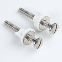 2pcs Toilet Lid Bolt Toilet Installation Fixing Screw Connection Group Hinge Toilet Cover Installation Screws Nut Bathroom Acces