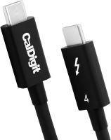 [Intel Certified] CalDigit Thunderbolt 4 Cable - 40Gbps 100W Charging, Compatible with Thunderbolt 3 &amp; USB-C, 2016+ MacBook Pro, Air, 2020+ M1 (0.8 Meter 2.62 Feet, Thunderbolt 4 / USB 4 Cable)