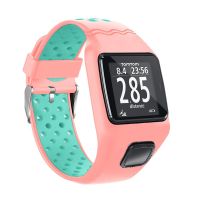 【Prime deal】 อะไหล่สายนาฬิกาสายรัดข้อมือสำหรับซิลิโคนกันกระแทก TomTom Multi-Sport GPS HRM CSS AM Cardio Runner