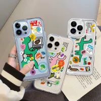 Funny Cartoon Dinosaur Clear Phone Case For iPhone 13 11 14 12 Pro Max XS Max X XR Cases Shockproof Bumper Hard Acrylic Cover Phone Cases