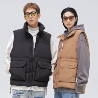 Oversize Workwear Vest For Men In Winter Thickened Warm Cotton Vest n Waistcoat Vest For Lovers