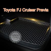 สำหรับ Toyota FJ Cruiser Previa Trunk Mats Antiskid Car Cargo Mats PU Leather