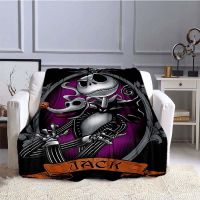 【CW】☬◙  Corpse Wedding Blanket Gothic Throw Tim Dark Bed Sofa Bedspread Gifts Fantasy Bride