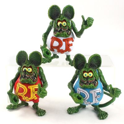 12cm Ratfink Joint Movable PVC Action Figure Rat Fink Mouse Collectible Model Toy Doll Brinquedos Christmas Birthday Gift